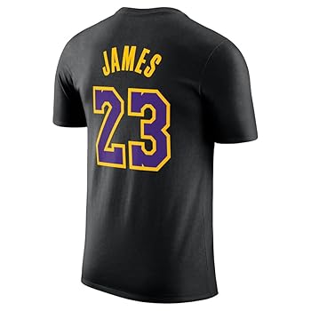 LAKERS レイカーズ LEBRON JAMES レブロンバスケシャツ Amazon.co.jp: レブロン・ジェームズ NBA Tシャツ レイカーズ